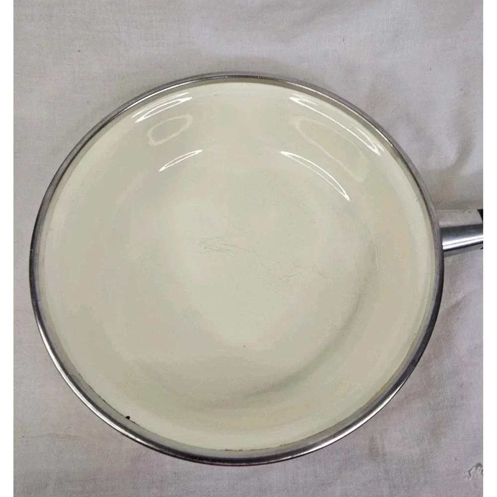 Vintage MARUBISHI Mushroom Enamelware Cookware‎ 9.5
